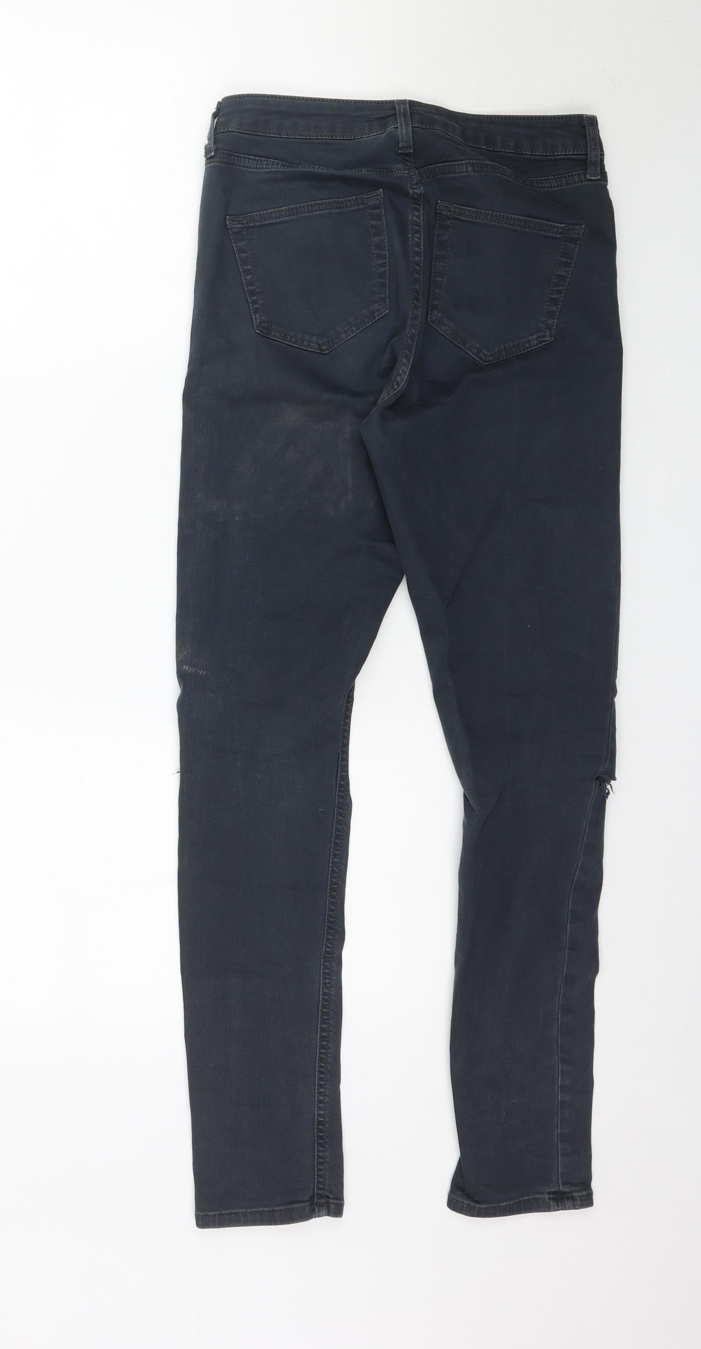 Denim Co. Womens Grey  Denim Skinny Jeans Size 8 L29 in