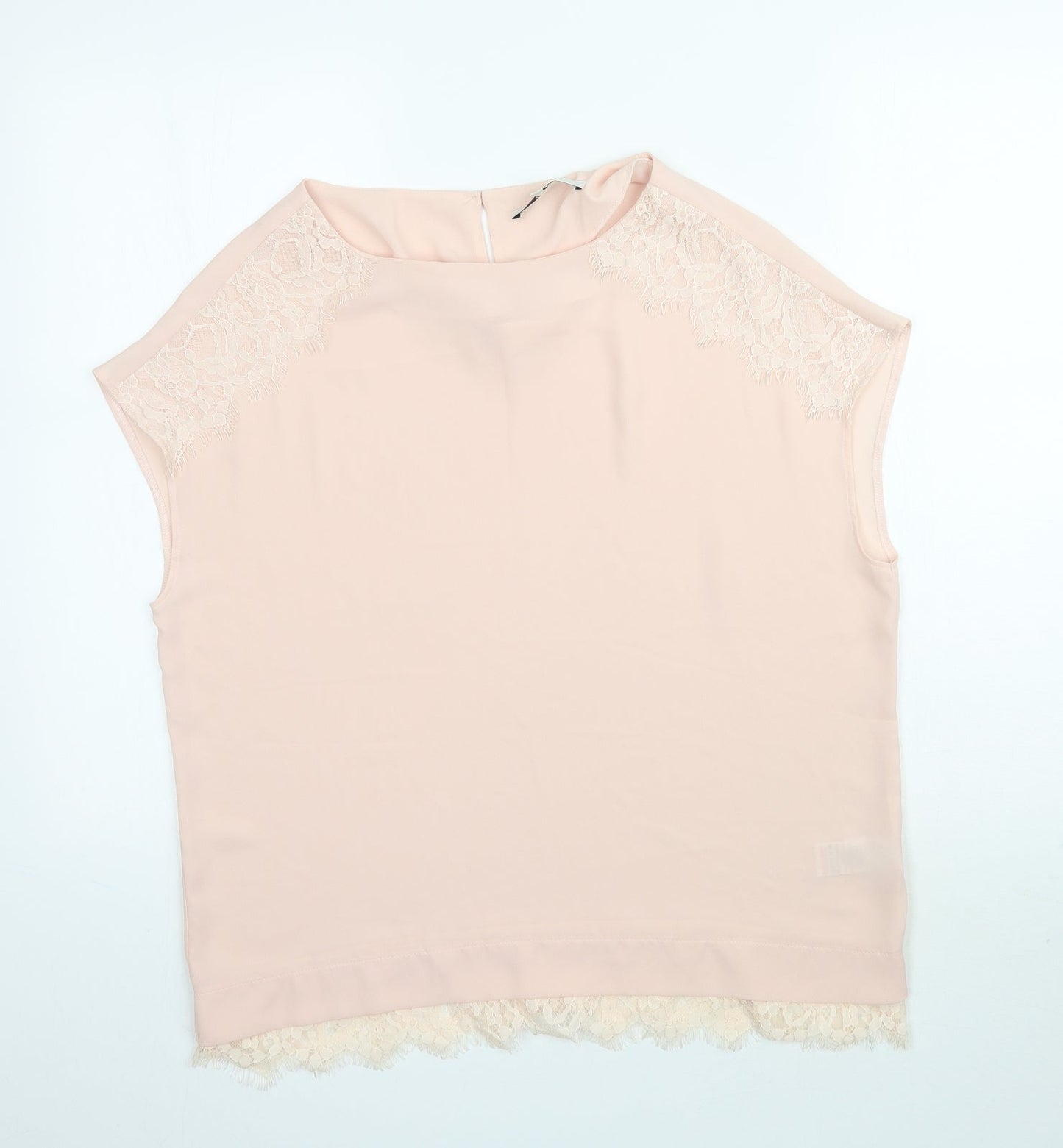Womens UK Size 12 NEXT Pink Basic Blouse