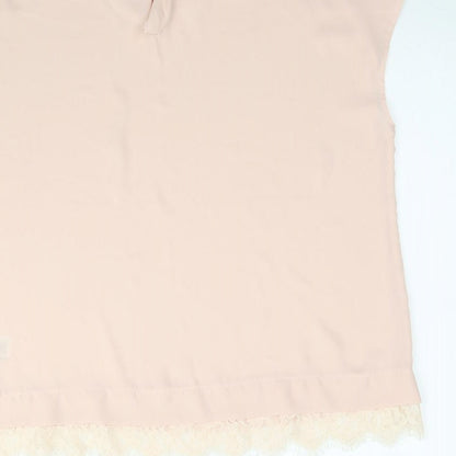 Womens UK Size 12 NEXT Pink Basic Blouse