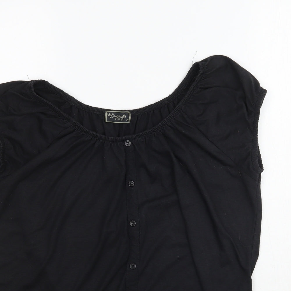 Originals Womens Black   Basic T-Shirt Size 14