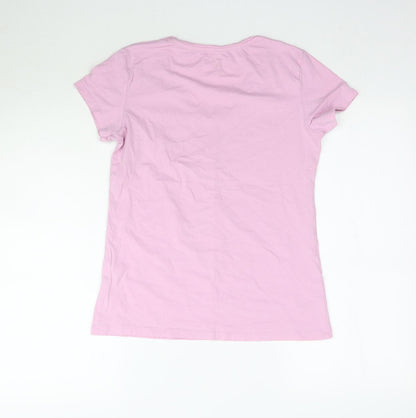Womens UK Size 14 Atmosphere Pink Basic T-Shirt