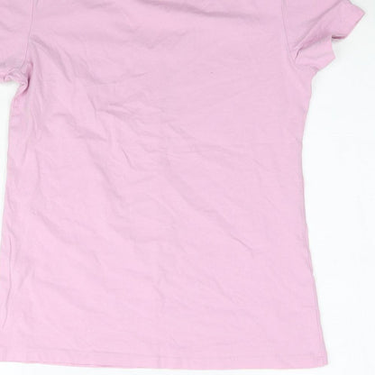 Womens UK Size 14 Atmosphere Pink Basic T-Shirt
