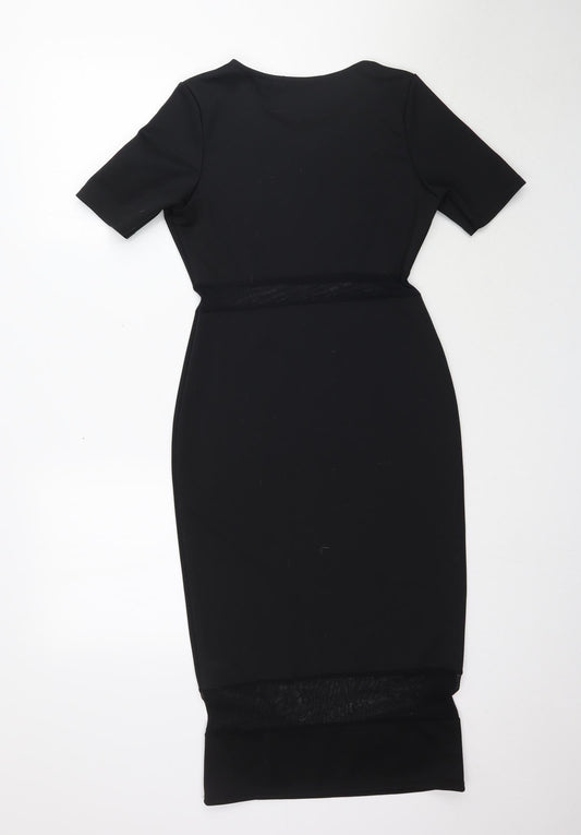 Missguided Womens Black   Pencil Dress  Size 10