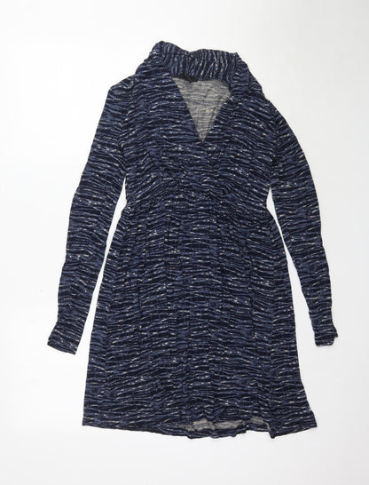 H&M Womens Blue   Wrap Dress  Size S