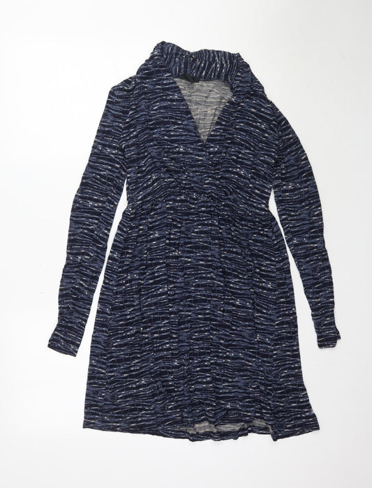 H&M Womens Blue   Wrap Dress  Size S