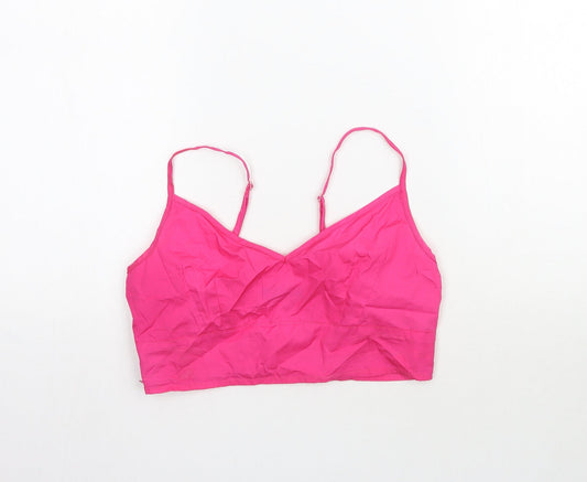 Boohoo Womens Pink   Cropped Tank Size 10