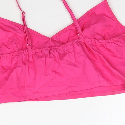 Boohoo Womens Pink   Cropped Tank Size 10