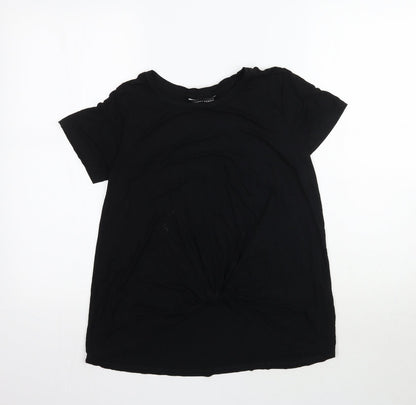 Womens UK Size 8 Dorothy Perkins Black Basic T-Shirt