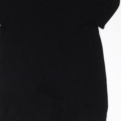Womens UK Size 8 Dorothy Perkins Black Basic T-Shirt
