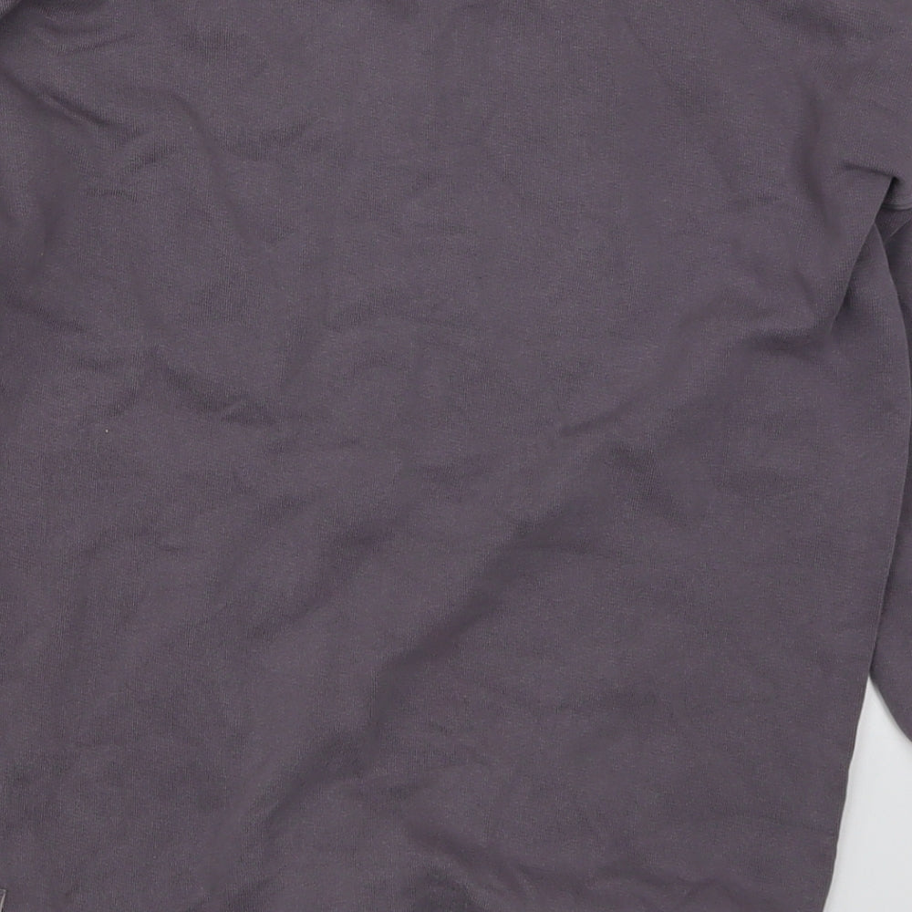 Brand and care label for Next boys’ grey pullover sweatshirt, size 7, years