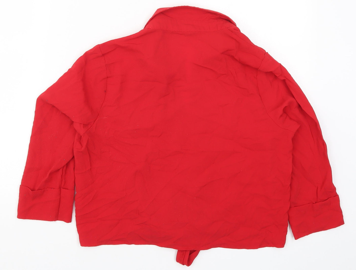 Womens UK Size 12 Select Red Basic Blouse