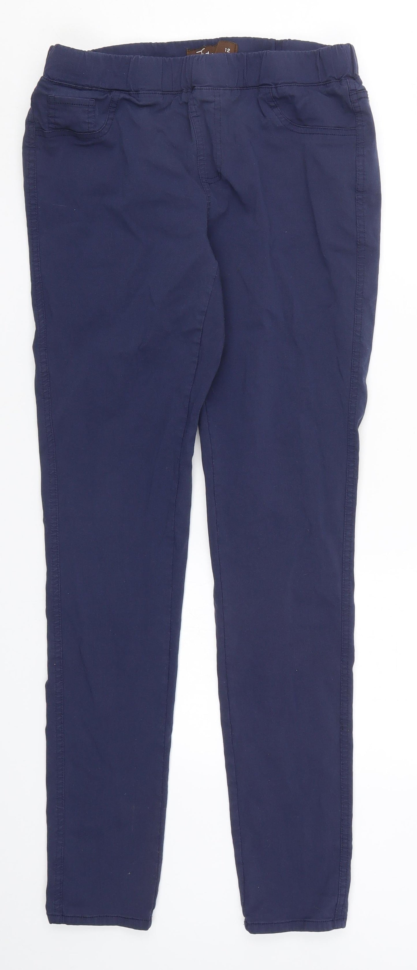 Womens UK Size 12 Tru Regular Fit  Blue Trousers