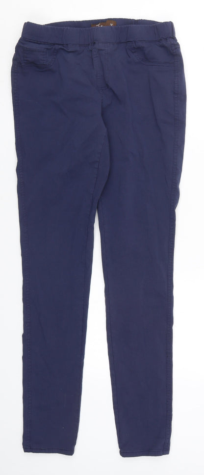 Womens UK Size 12 Tru Regular Fit  Blue Trousers