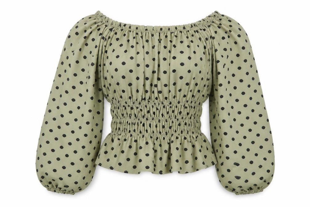 Womens UK Size 8 AX Paris Green Basic Blouse