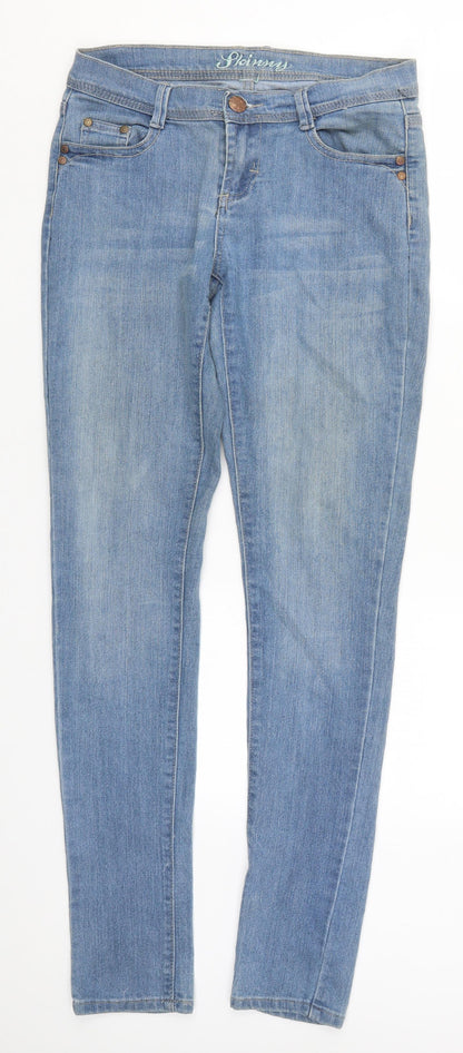 Womens UK Size 30 in Preworn Regular Fit Skinny Blue Jeans