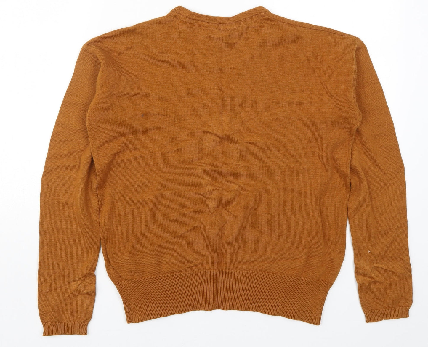 Avenue Womens Beige  Knit Henley Jumper Size 8