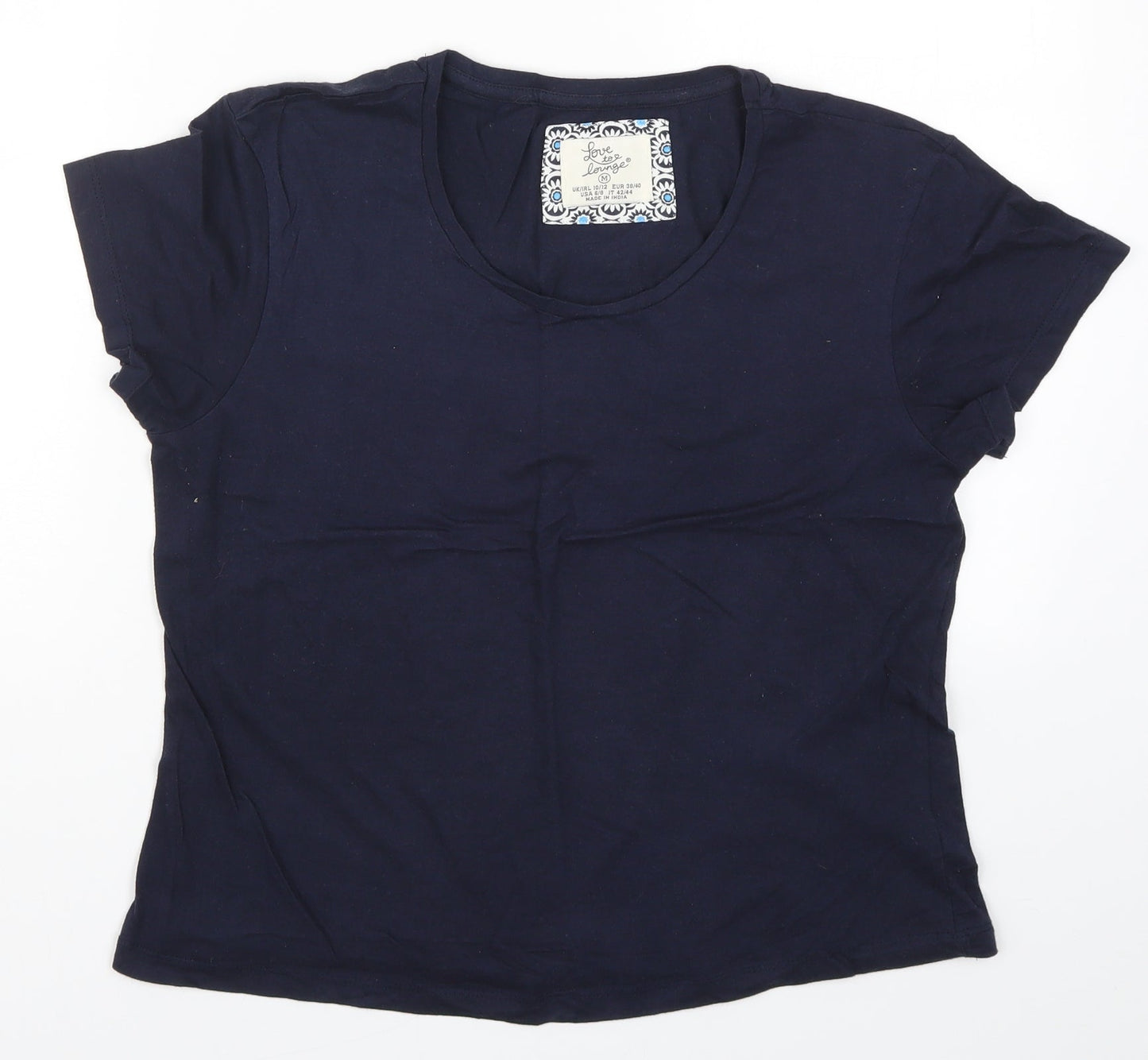 Primark Womens Blue Solid  Top Pyjama Top Size 10