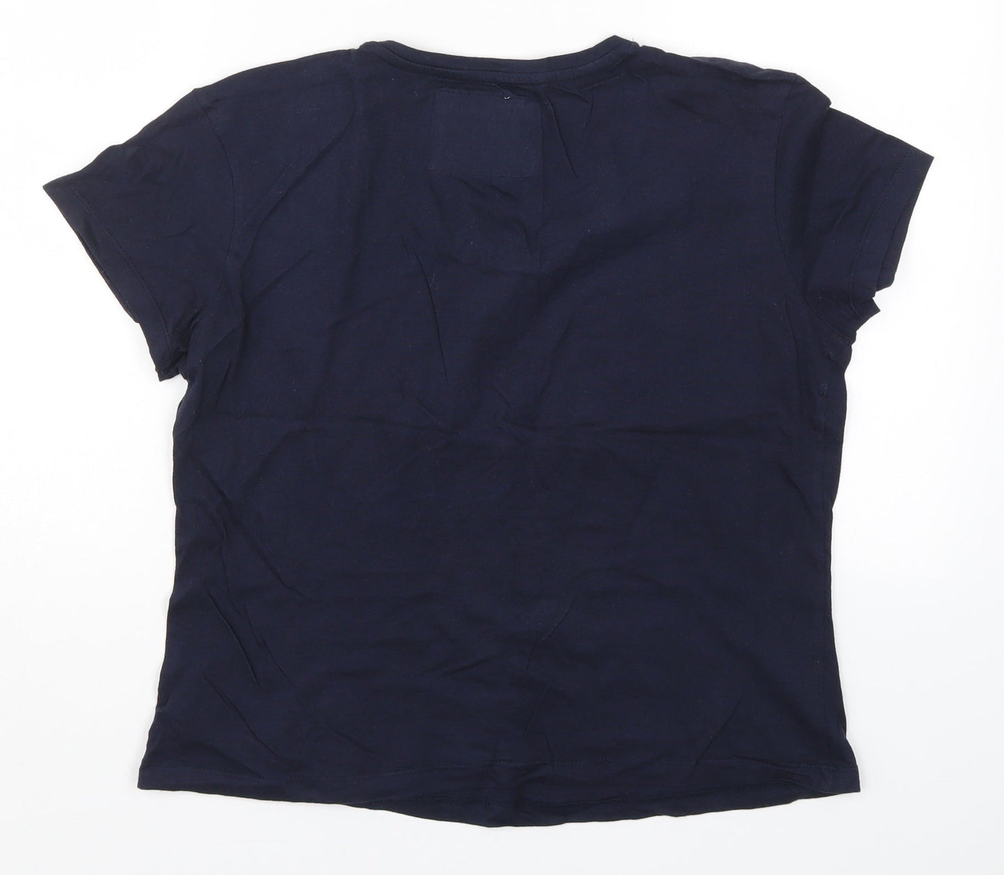 Primark Womens Blue Solid  Top Pyjama Top Size 10
