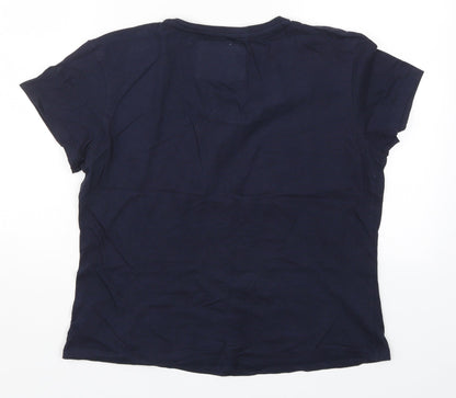 Primark Womens Blue Solid  Top Pyjama Top Size 10
