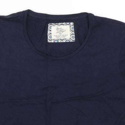 Primark Womens Blue Solid  Top Pyjama Top Size 10