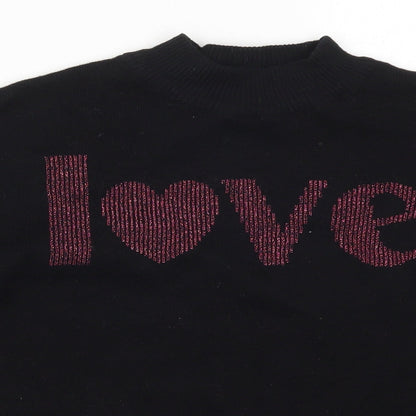 Womens UK Size S H&M Black Pullover Jumper