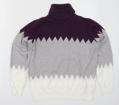 Womens UK Size 12 Marks and Spencer Purple Pullover Jumper