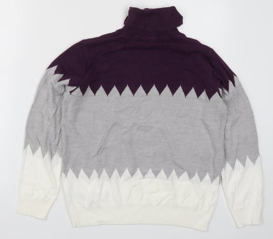 Womens UK Size 12 Marks and Spencer Purple Pullover Jumper