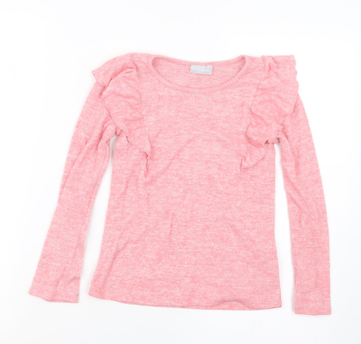 Additional front view of Matalan girls’ pink jumper, size 9, years