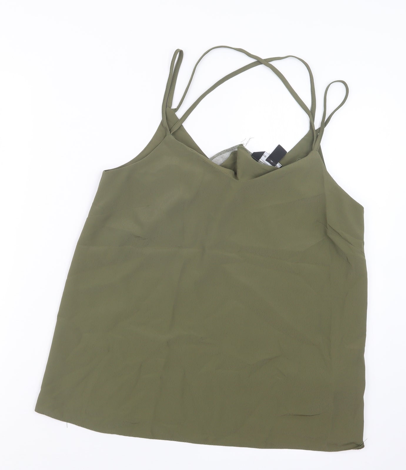 Womens UK Size 10 New Look Green Basic Tank
