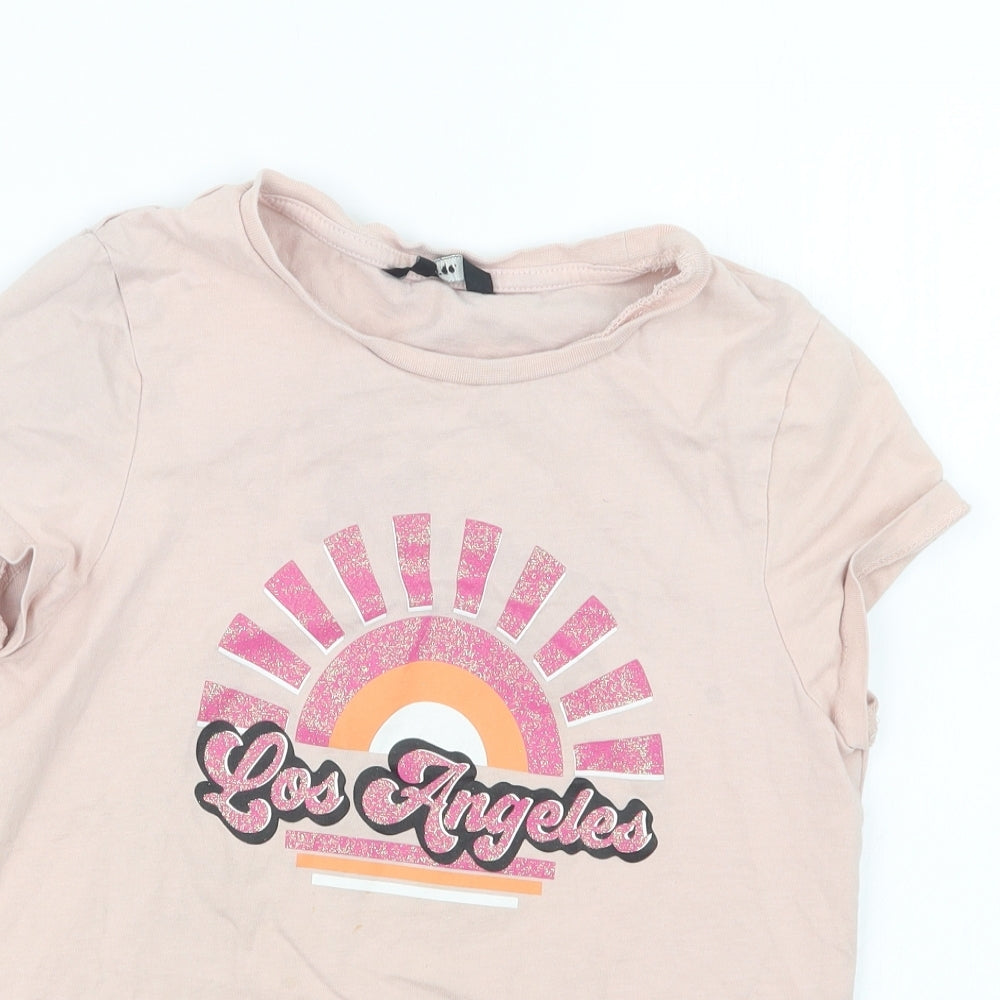 George Girls Pink   Basic T-Shirt Size 10-11 Years
