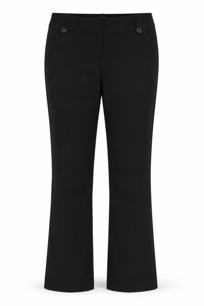 Front view of The Limited women’s black trousers, size UK 30, in, 30.5-inch leg