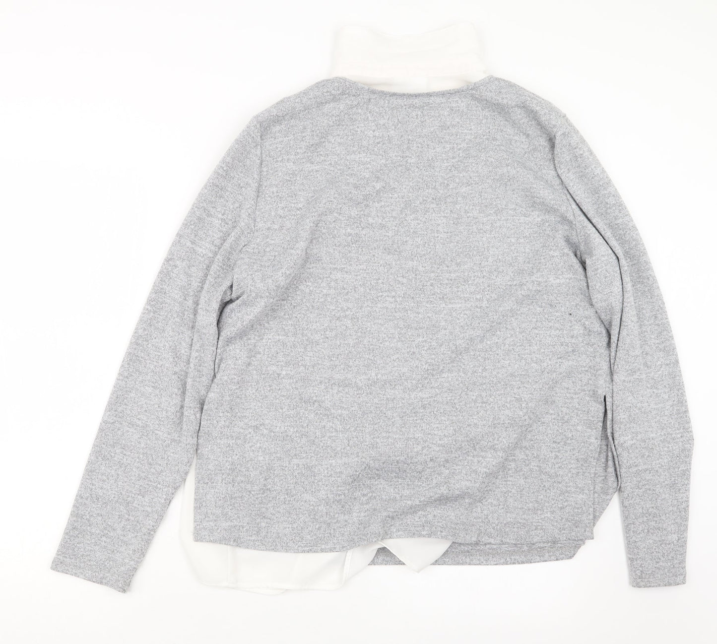 C&A Womens Grey  Knit Pullover Jumper Size 14