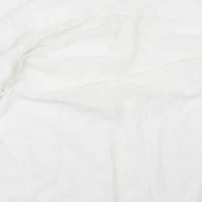 Mens UK Size L Outfit White  Button-Up Long Sleeve Casual Shirt