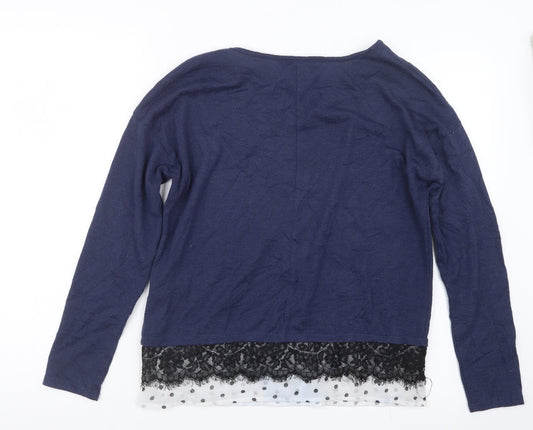Womens UK Size 8 Dorothy Perkins Blue Pullover Jumper