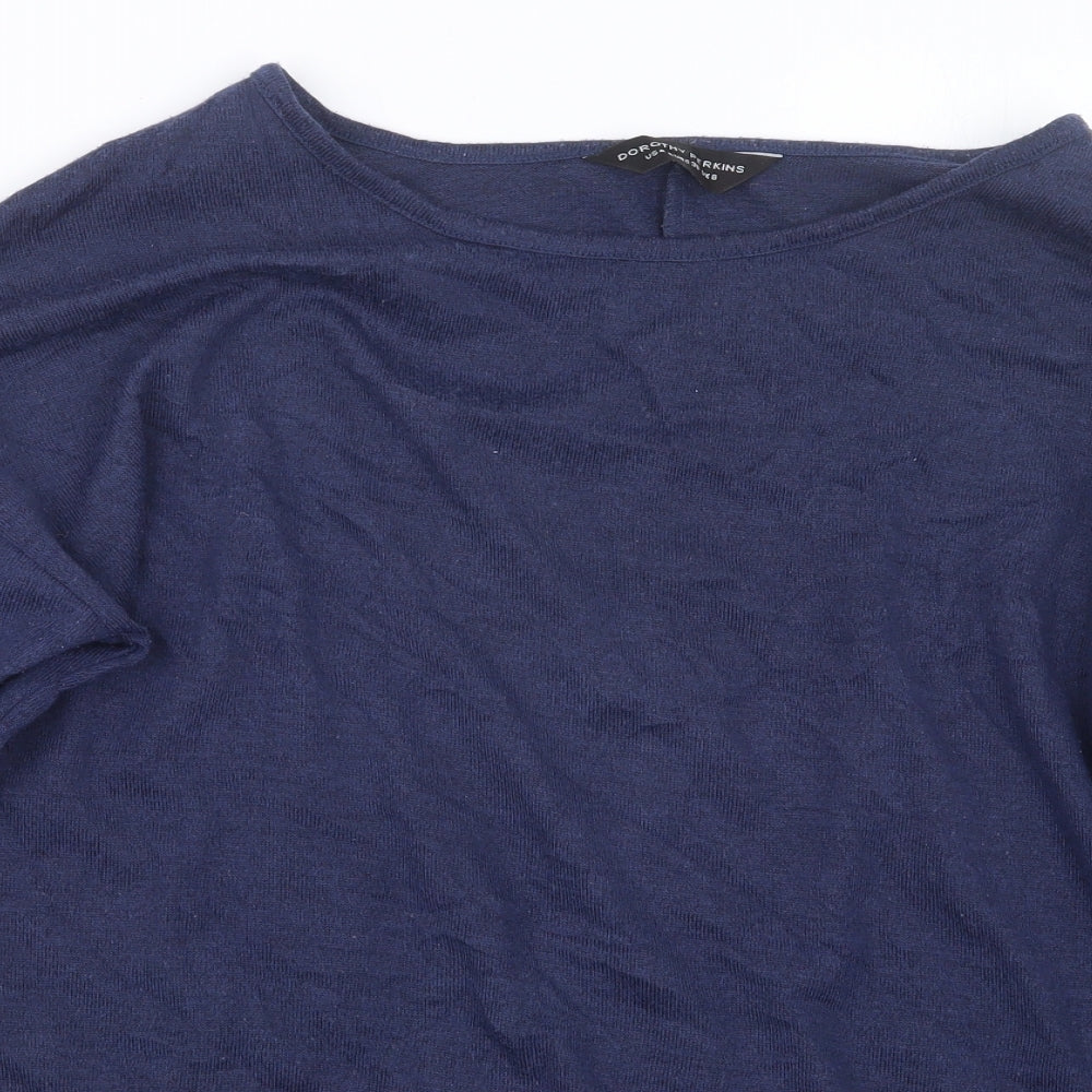 Womens UK Size 8 Dorothy Perkins Blue Pullover Jumper