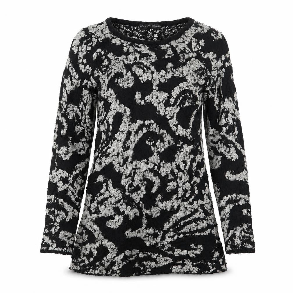 Front view of Mela Loves London women’s black jumper, size L