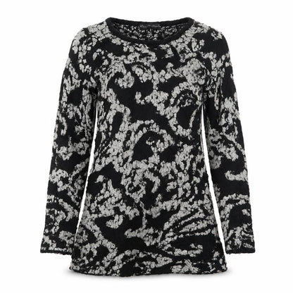 Front view of Mela Loves London women’s black jumper, size L