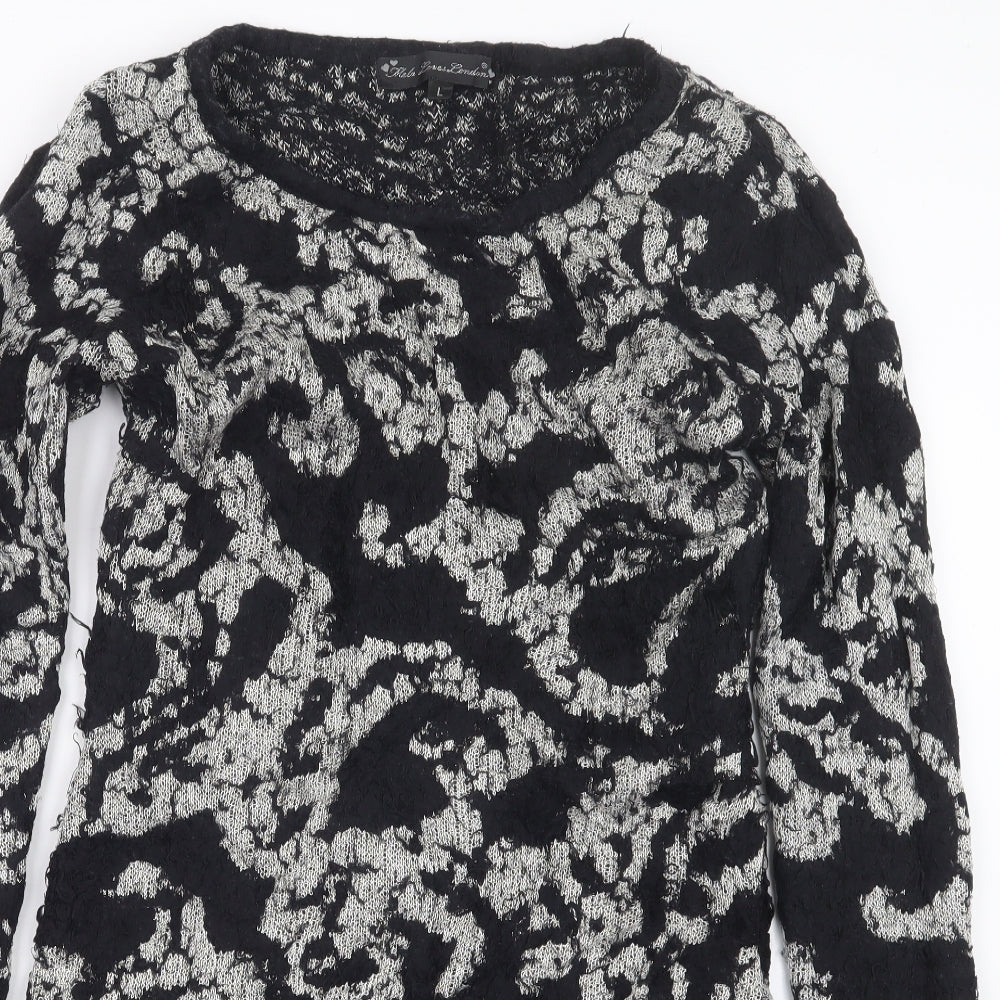 Mela Loves London Womens Black   Pullover Jumper Size L