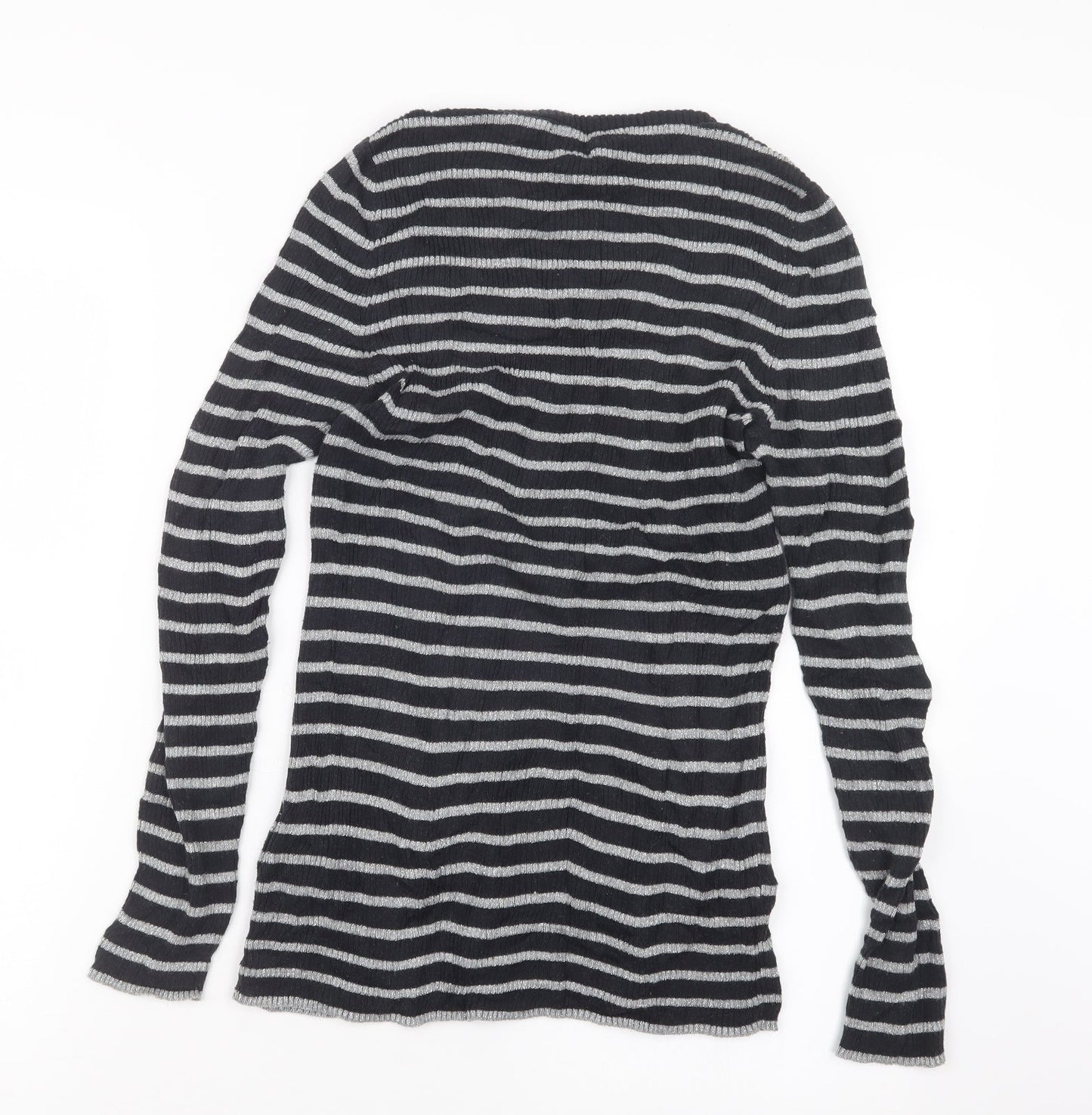 Womens UK Size 14 Oui Black Pullover Jumper
