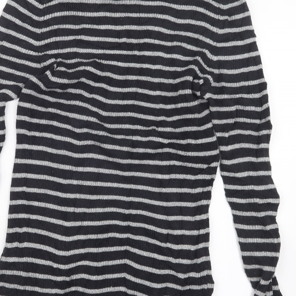 Womens UK Size 14 Oui Black Pullover Jumper