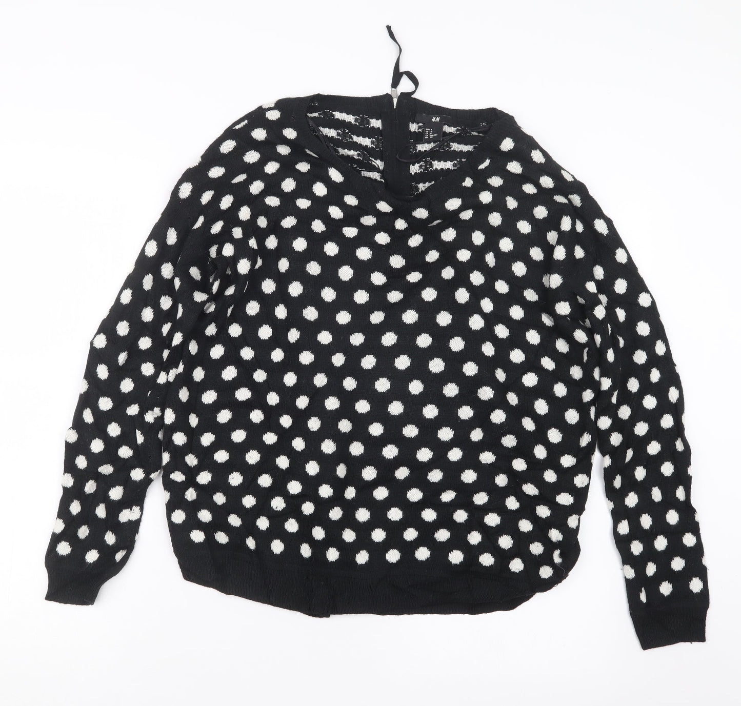 Womens UK Size S H&M Black Pullover Jumper