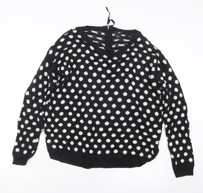 Womens UK Size S H&M Black Pullover Jumper