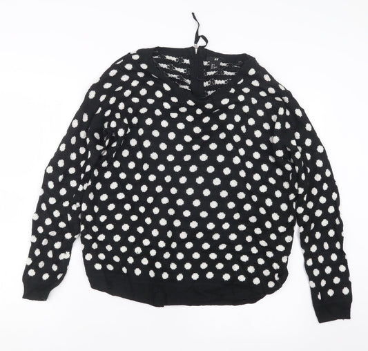 Womens UK Size S H&M Black Pullover Jumper