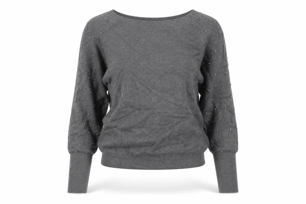 Womens UK Size M Darling Grey Pullover Jumper