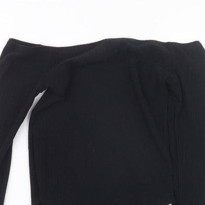 New Look Womens Black   Bodysuit One-Piece Size 10