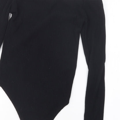 New Look Womens Black   Bodysuit One-Piece Size 10