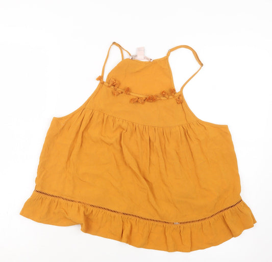 FOREVER 21 Womens Brown   Camisole T-Shirt Size L