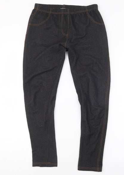 Giselle Womens Blue   Trousers  Size S L24 in