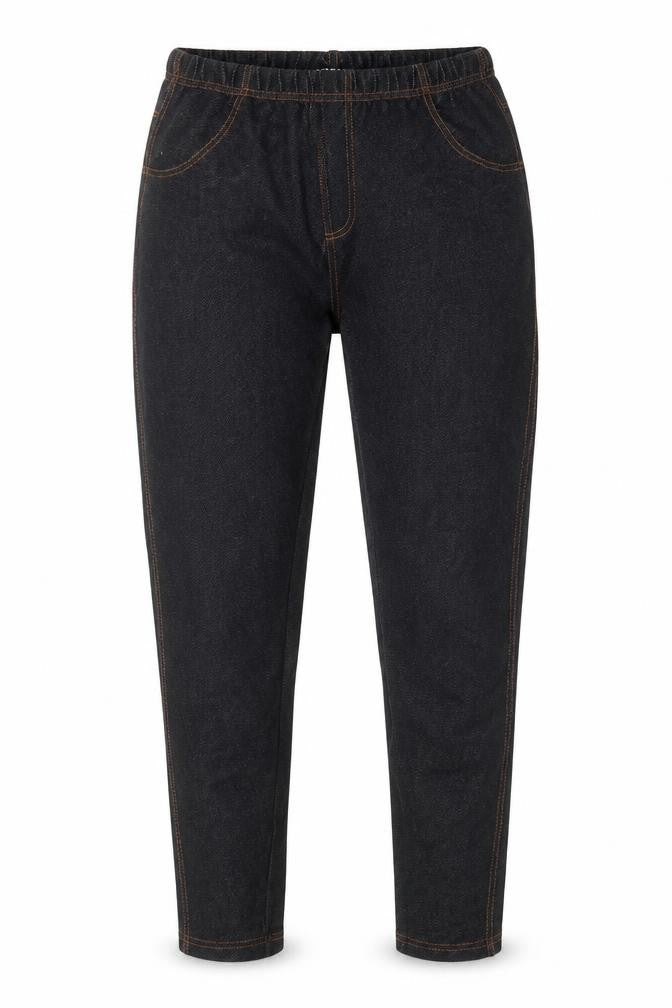 Front view of Giselle women’s blue trousers, size S, 24-inch leg