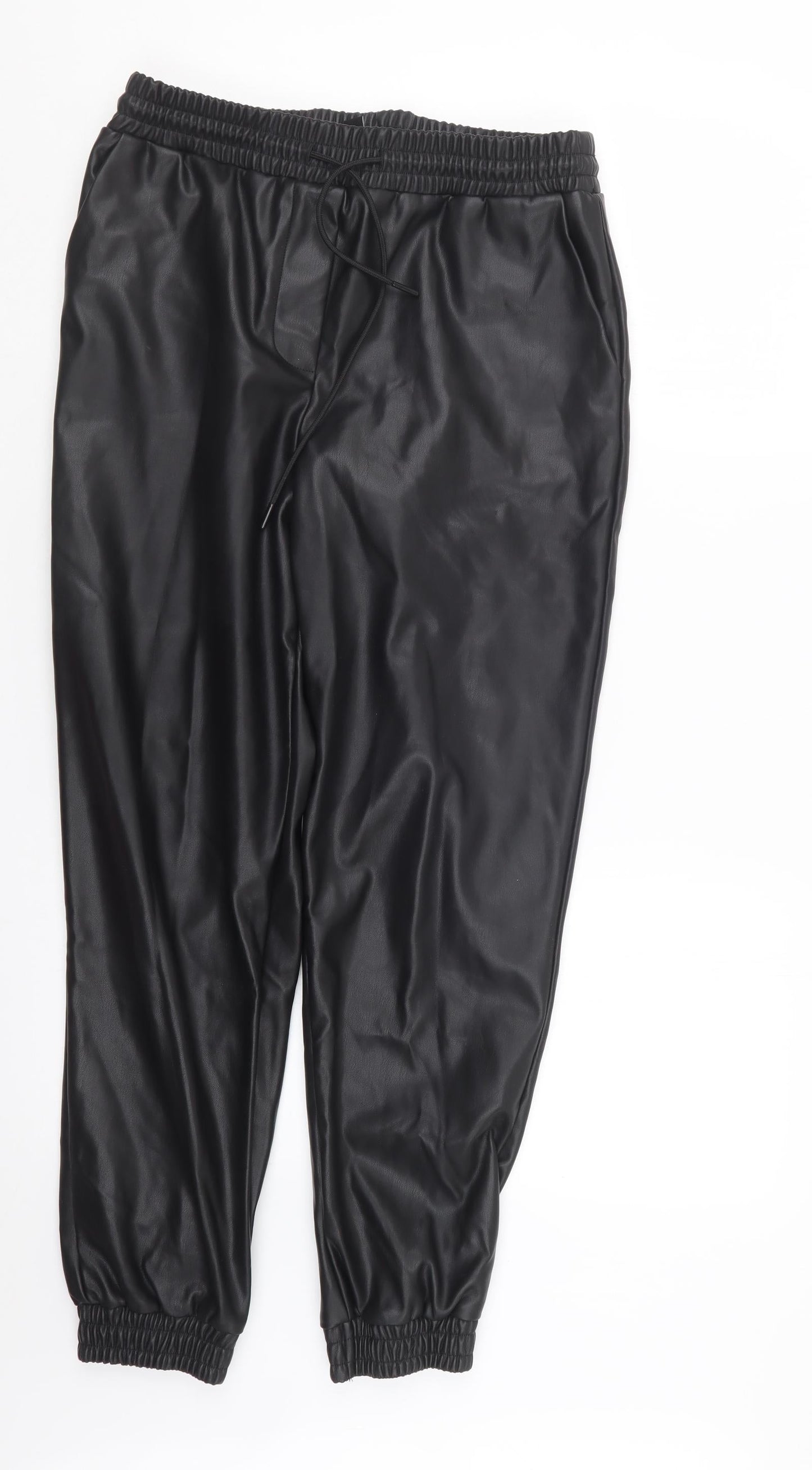 New Look Womens Black   Trousers  Size 10 L26.5 in